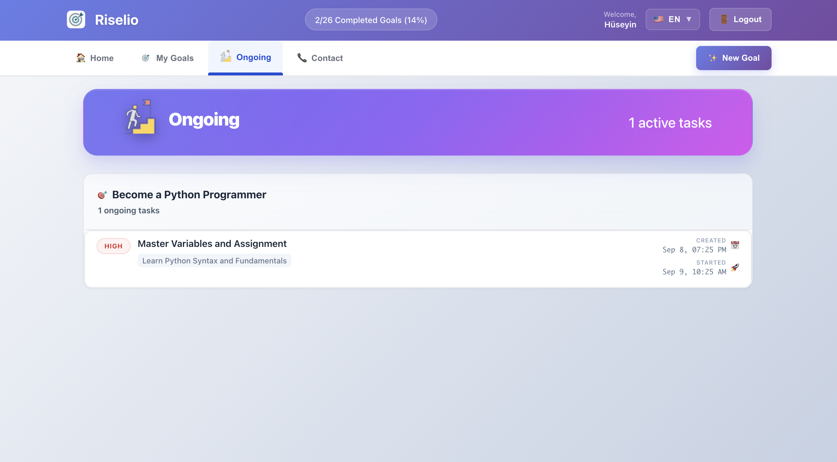 Ongoing Tasks